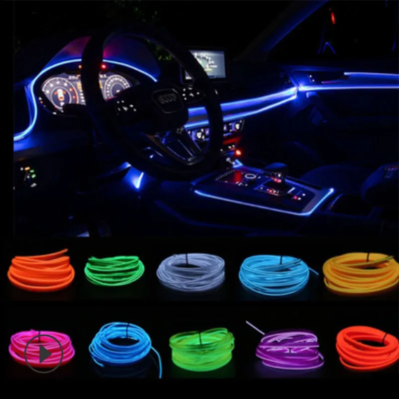 Car Interior Neon Light Usb - Auto-Interieur Led Verlichting Met Flexibele Neon