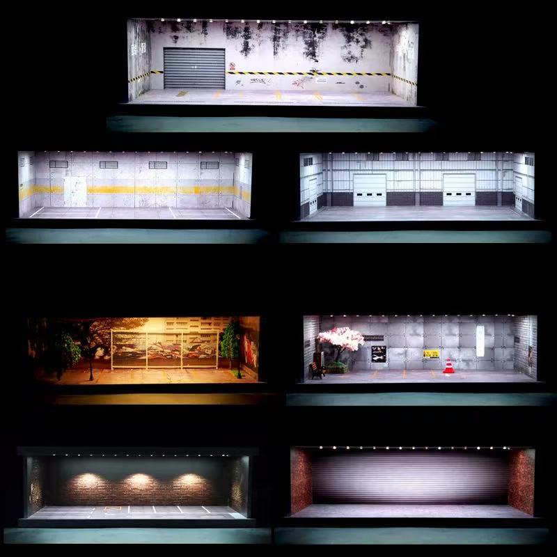 Car Ambient Lighting 18 In 1 - Nieuwe 1/64 Schaal Auto Garage Model