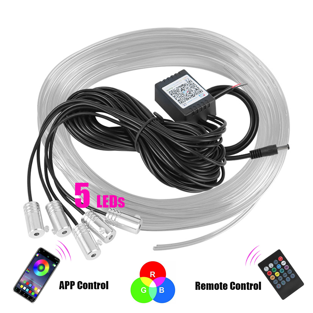 Car Dashboard Light Fiber Optic - 12 V 6 m LED Strips