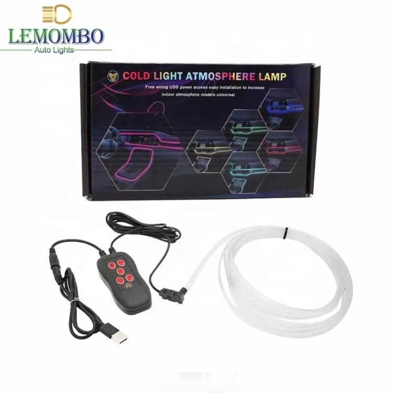 Car Dashboard Light Fiber Optic - USB-afstandsbediening 3/4/5m LED sfeerverlichting voor dashboard,