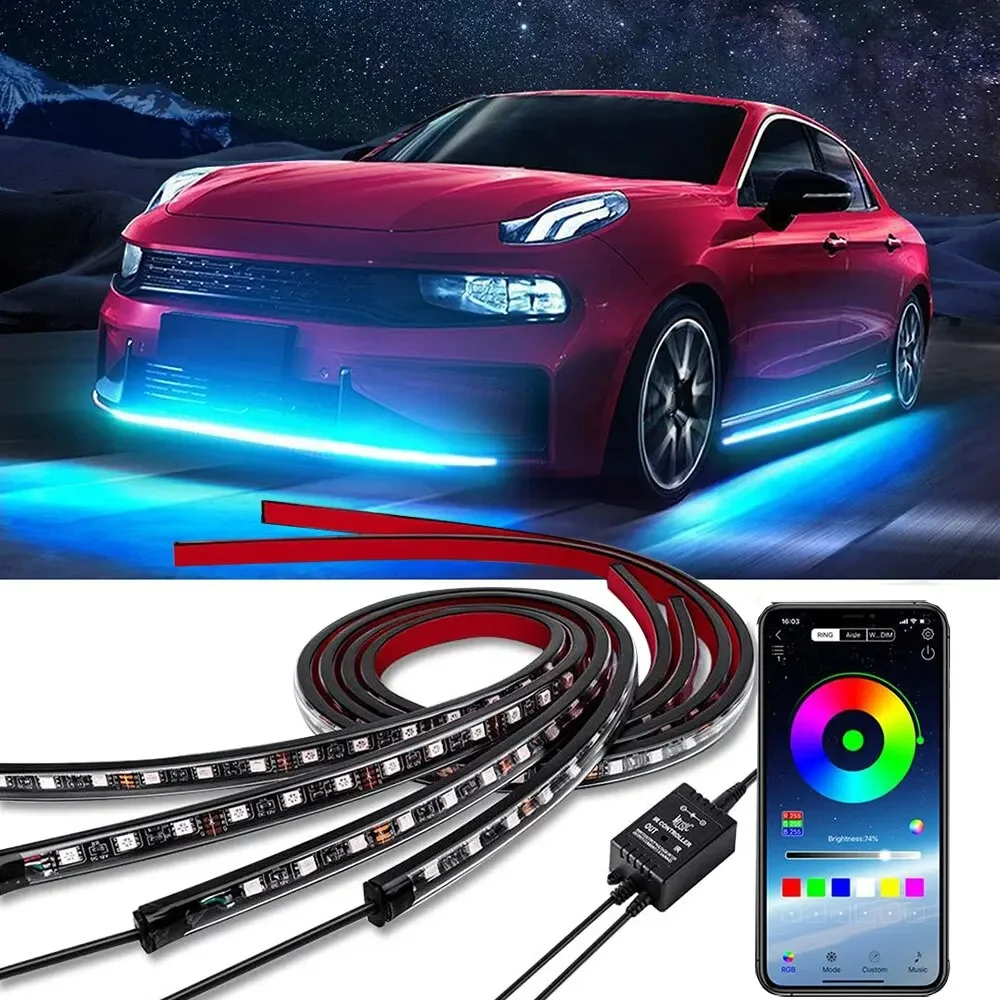 Car Led Strip 12V Waterproof - Neon LED RGB Auto Underglow Onderlicht