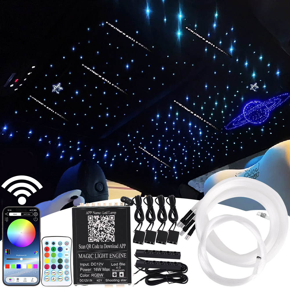 Car Roof Star Light Fiber Optic - Led Ster Dak Starlight Headliner RGB