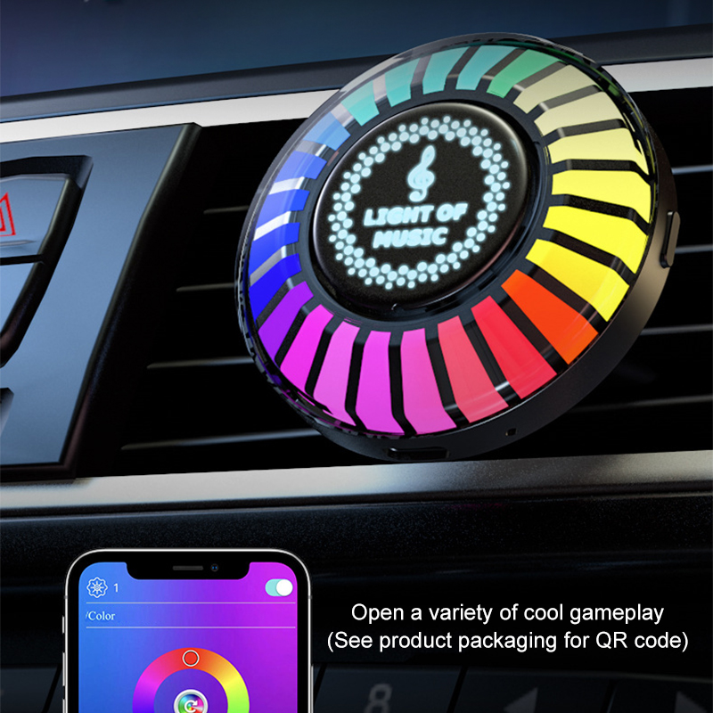 Car Ambient Light Sound Activated - Pop Auto Muziek Ritme Licht RGB