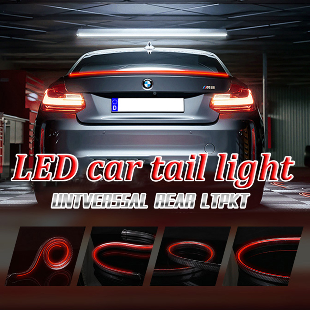 Car Led Strip 12V Waterproof - Dynamische 120 cm Auto Carbon Zwart