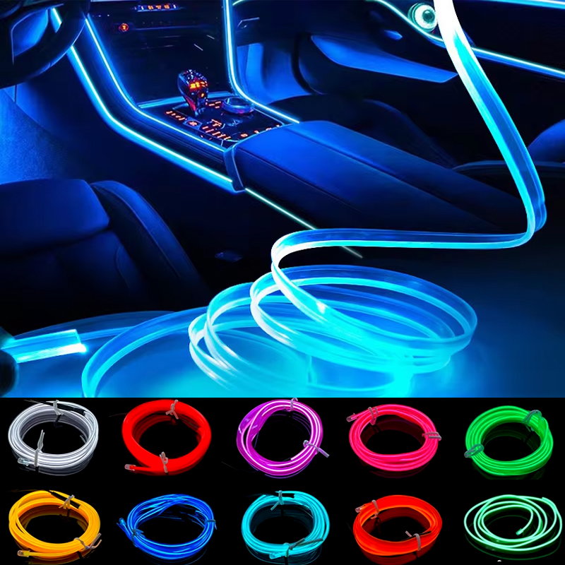 Car Dashboard Light Fiber Optic - Oprah 1M/2M/3M/5M Auto-interieur Decoratieve Lampen Koud