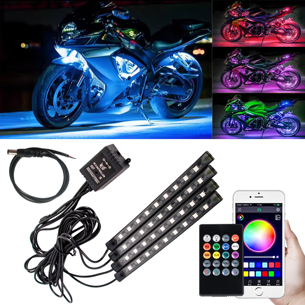 Car Led Strip 12V Waterproof - LED Motor Auto Sfeer Voetlicht RGB