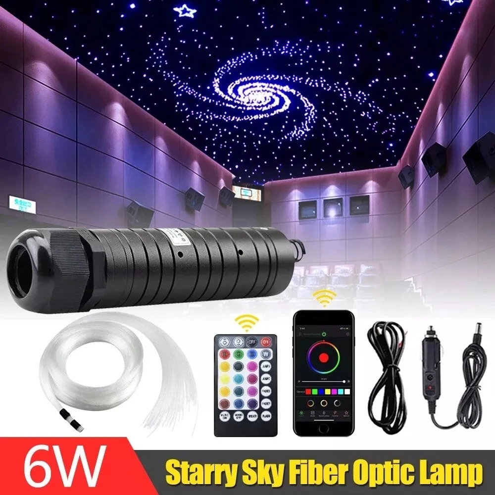 Car Roof Star Light Fiber Optic - 6W RGBW Fiber Optische Licht voor
