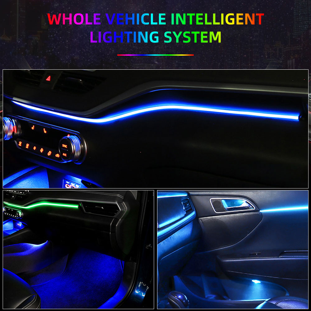 Car Ambient Lighting 64 Color - 6/18 In 1 Rbg 64 Kleuren