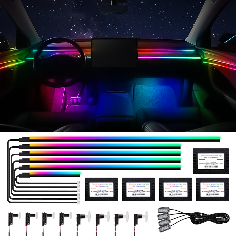 Car Dashboard Light Fiber Optic - Auto Interieur Sfeerverlichting Acryl Optical Fiber