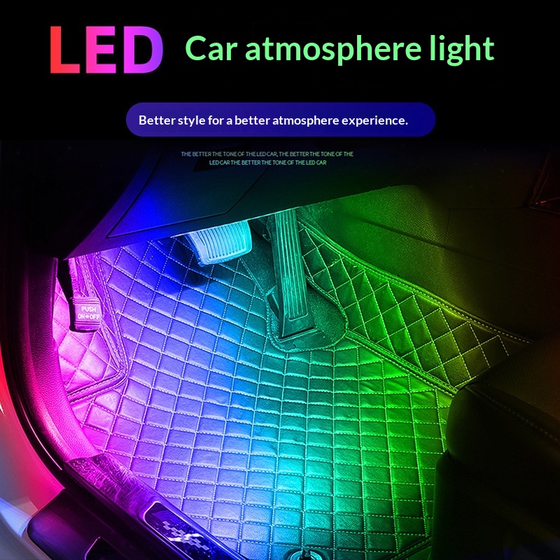 RGB LED auto-voetruimtelamp me - Car Ambient Light Sound Activated recensie en prijs