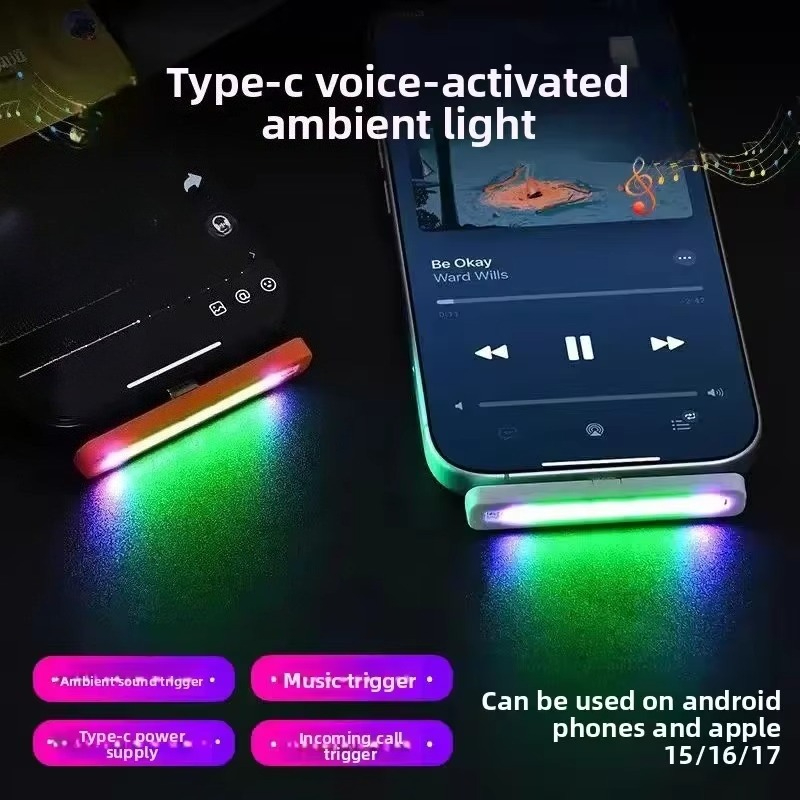 Prachtige USB-C RGB-licht met  - Car Ambient Light Sound Activated recensie en prijs