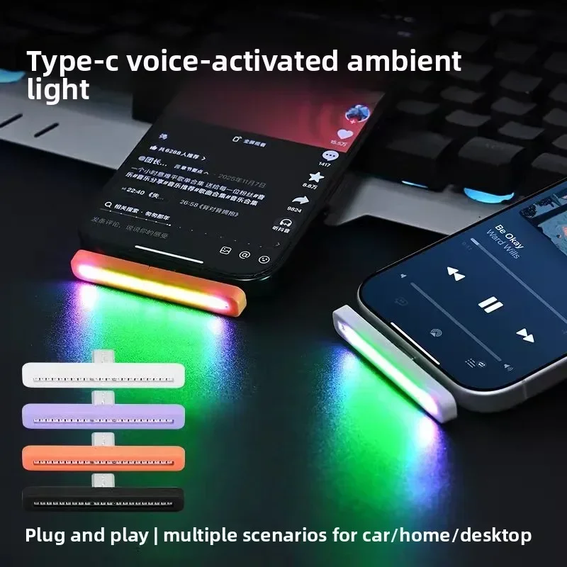 Prachtige USB-C RGB-licht met  - Car Ambient Light Sound Activated recensie en prijs