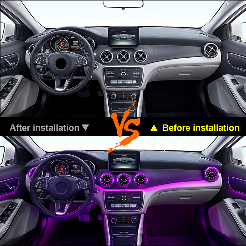 Accessoires voor Benz W176 CLA - Car Ambient Lighting 64 Color recensie en prijs