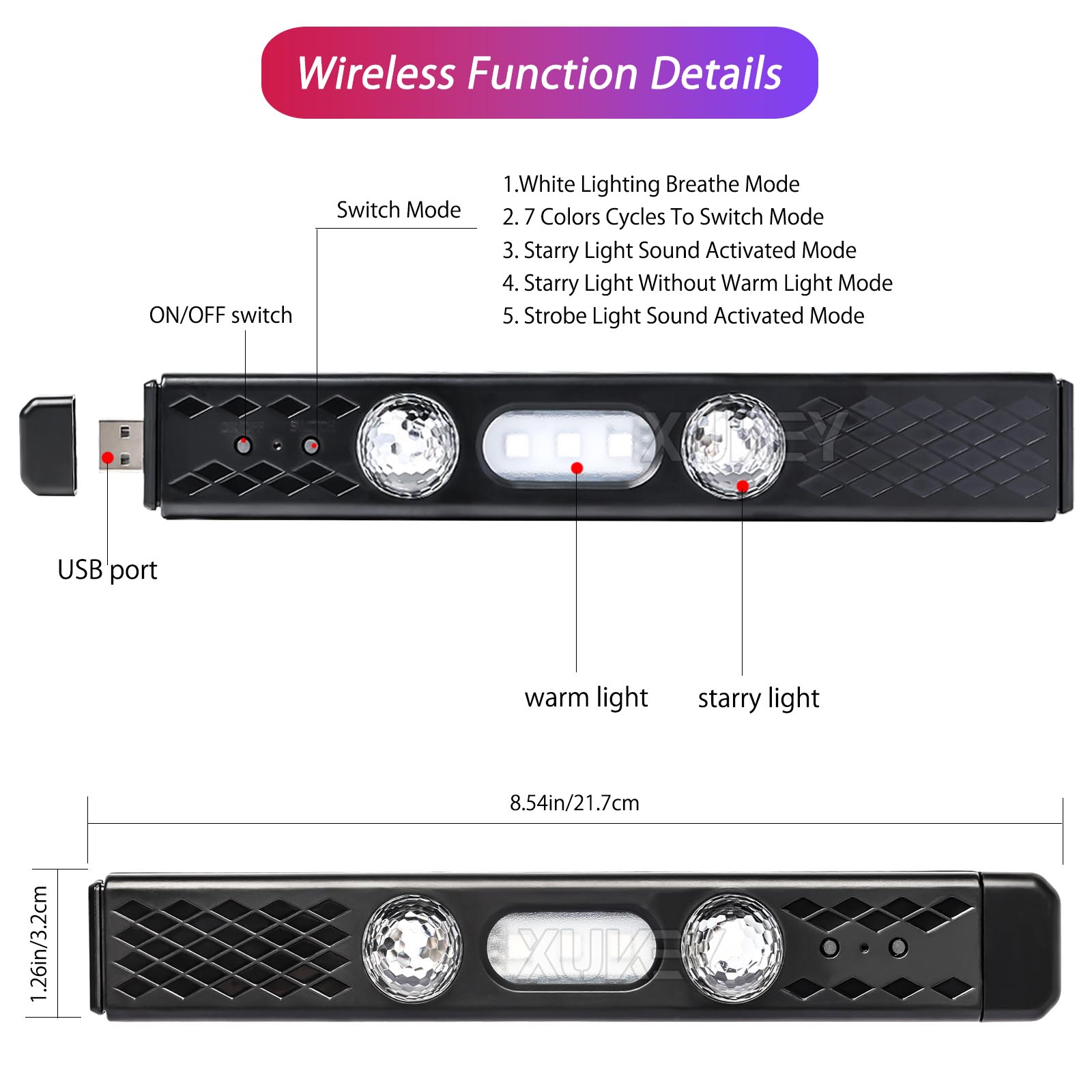 Oplaadbare Auto Interieur Lich - Car Ambient Light Kit With Remote recensie en prijs