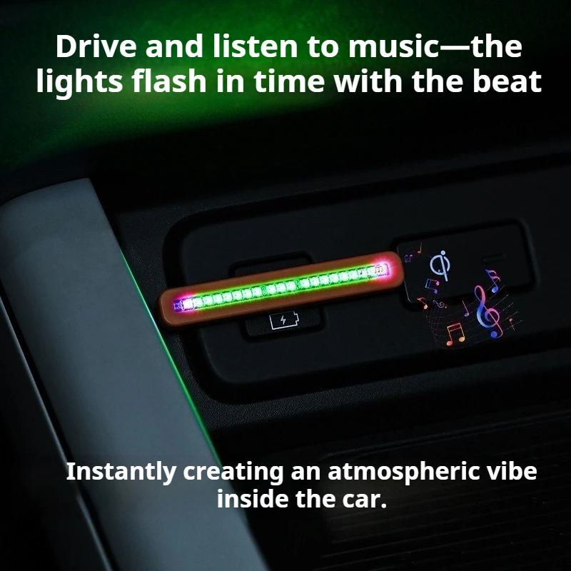 USB-C RGB Geluidsgeactiveerde  - Car Ambient Light Sound Activated recensie en prijs
