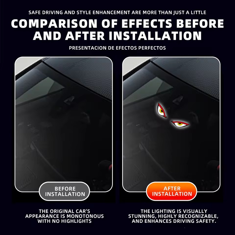 Solar Car Demon Eye Light Draa - Car Interior Neon Light Usb recensie en prijs