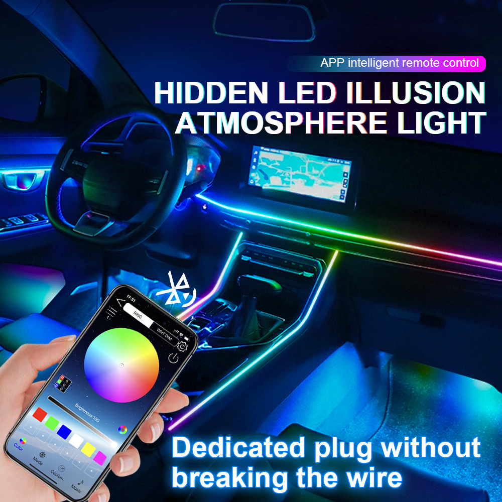 6/10/14/18/22 in 1 Auto-sfeerv - Car Interior Led Strip App Control recensie en prijs