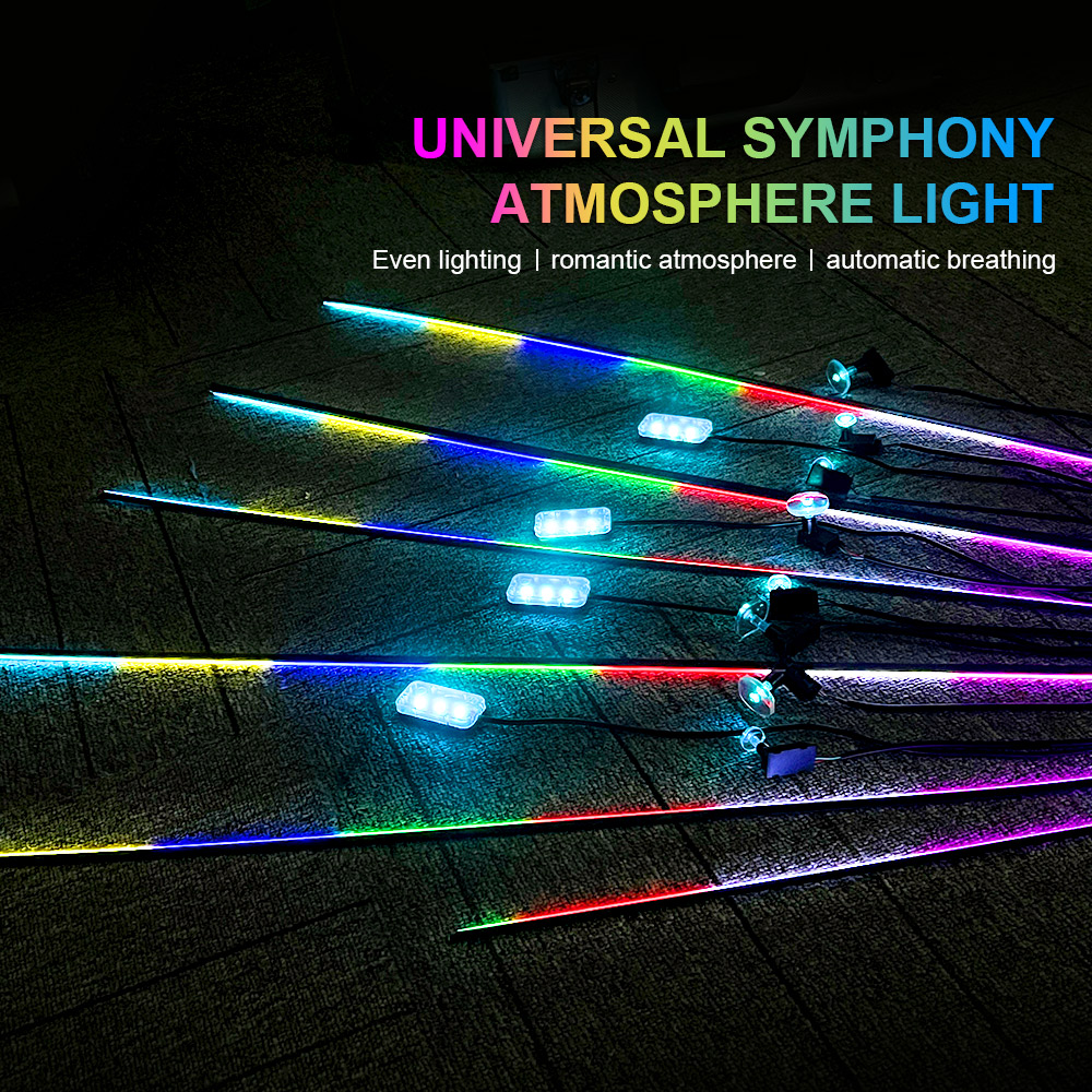 18 in 1 64 kleuren RGB Symfoni - Car Ambient Lighting 64 Color recensie en prijs