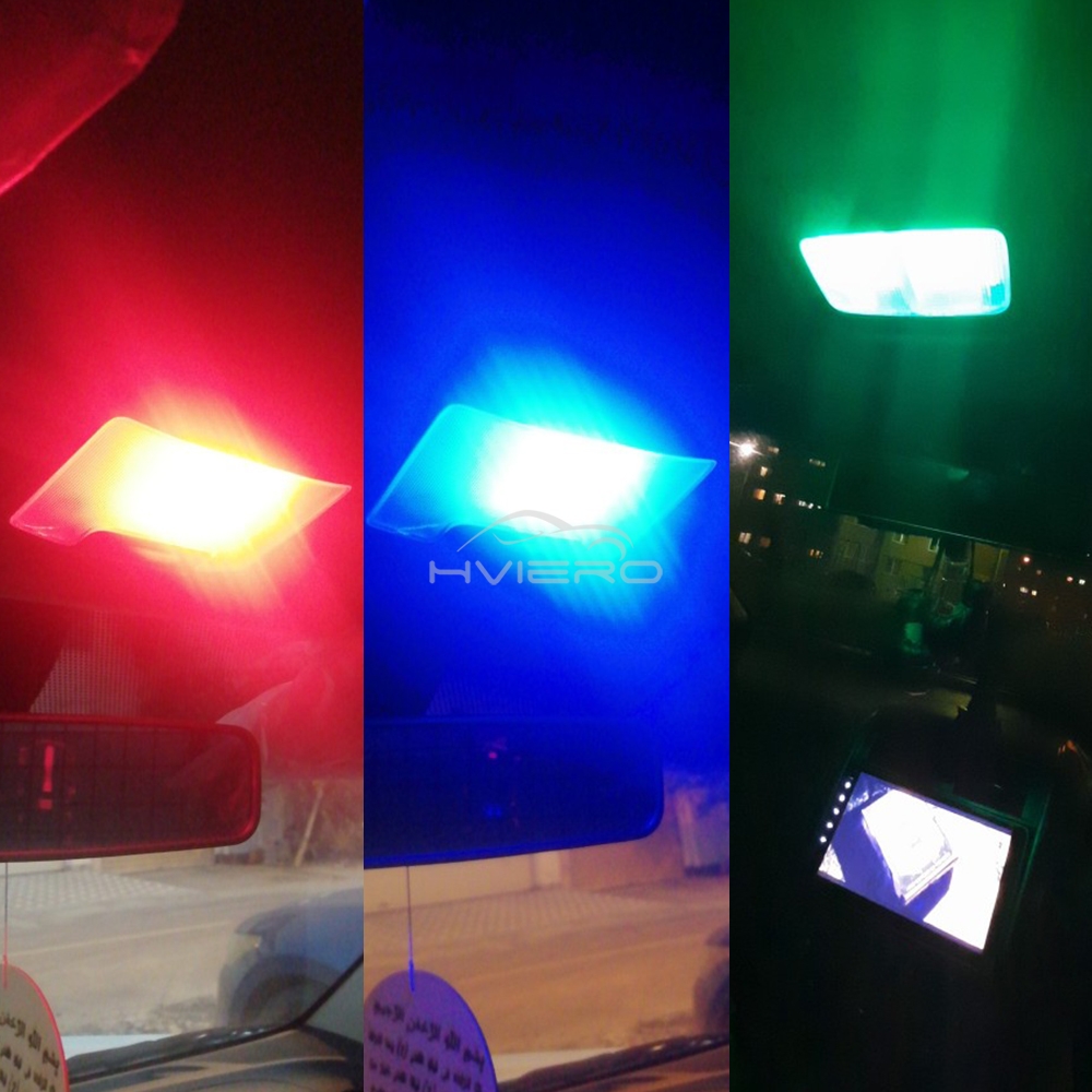 2 stks T10 LED RGB Interieur 1 - Car Ambient Light Kit With Remote recensie en prijs