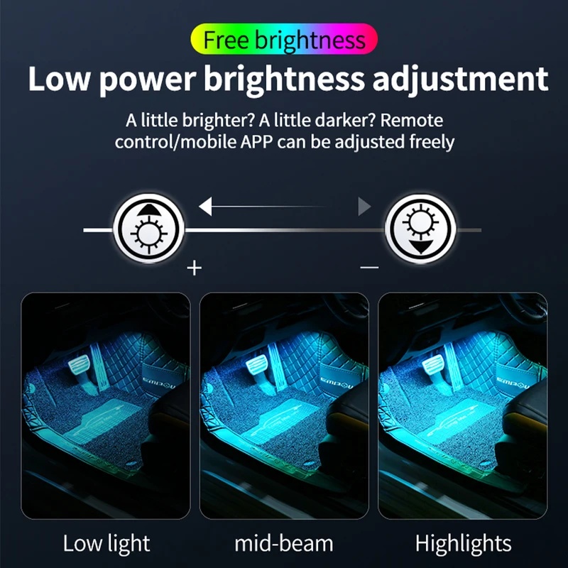 Neon LED auto-interieur sfeerv - Car Ambient Light Kit With Remote recensie en prijs