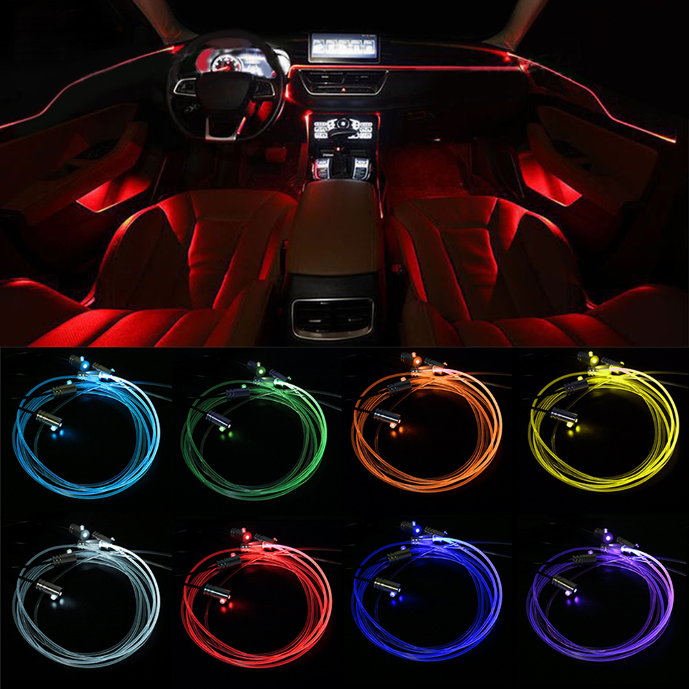 12 V 6 m LED Strips RGB Auto-i - Car Dashboard Light Fiber Optic recensie en prijs