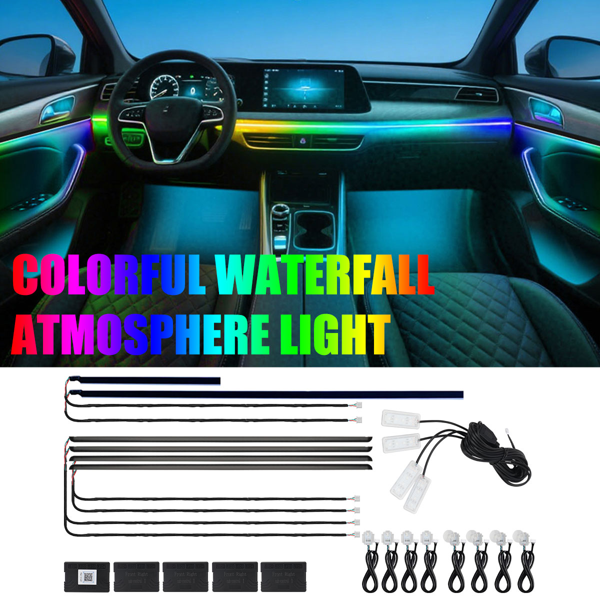 6/10/14/18in1 Led Acryl Auto W - Car Ambient Light Kit With Remote recensie en prijs