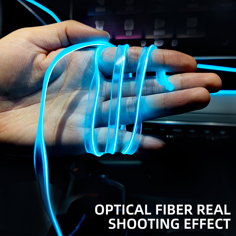 3M/5M/6M/8M Glasvezel Neon Dra - Car Ambient Light Fiber Optic 6M recensie en prijs