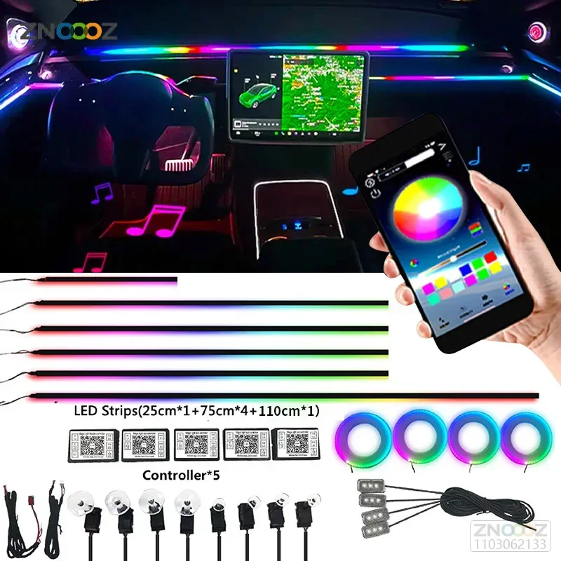 18in1 Neon Auto Interieur Ambi - Car Ambient Light Sound Activated recensie en prijs