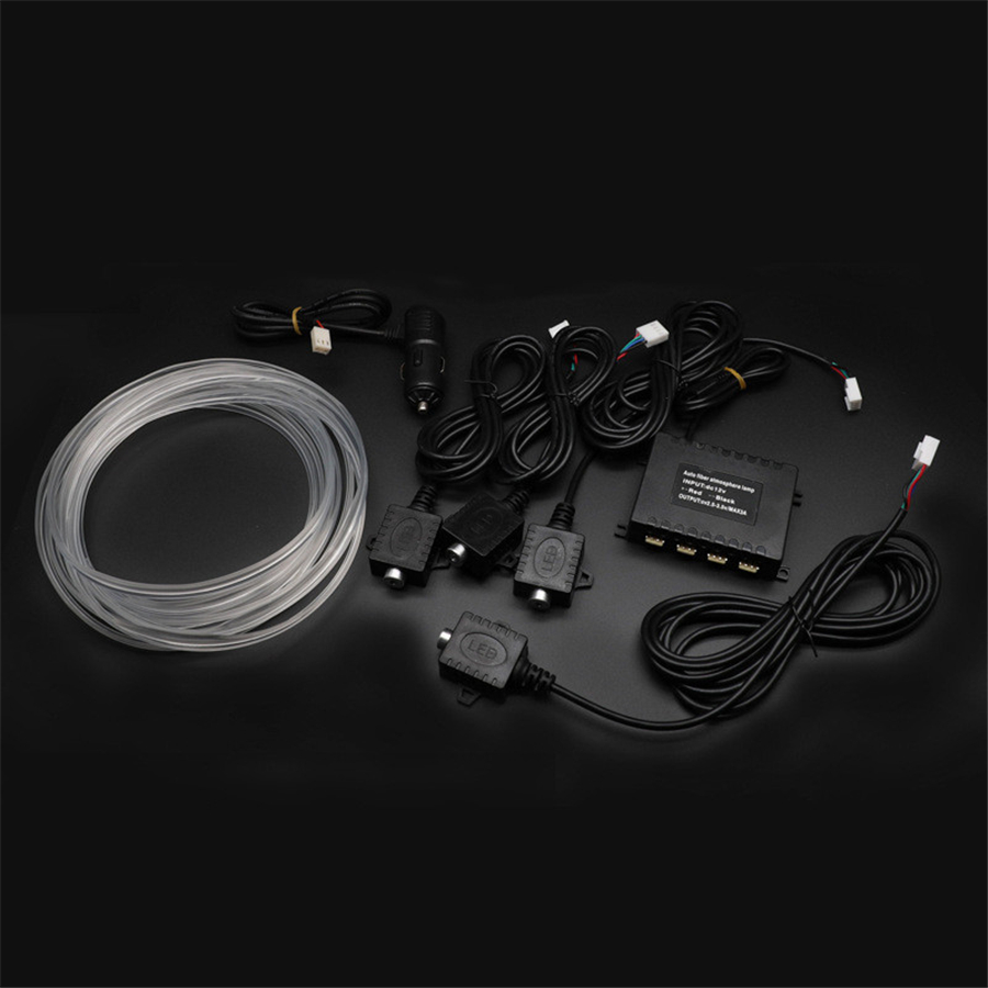 12V 4M RGB Glasvezel Sfeerlamp - Car Dashboard Light Fiber Optic recensie en prijs