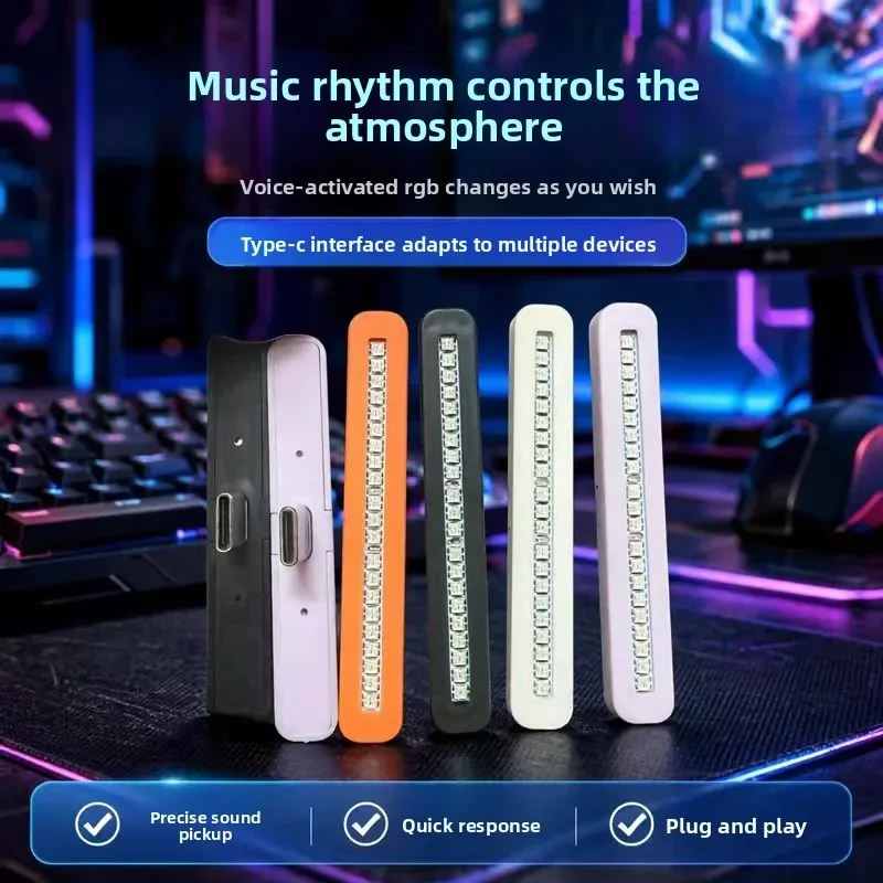 Mini USB-C RGB-licht met gelui - Car Ambient Light Sound Activated recensie en prijs