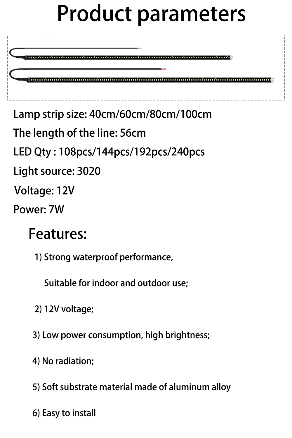 2 stks Auto Side LED Licht, 17 - Car Led Strip 12V Waterproof recensie en prijs