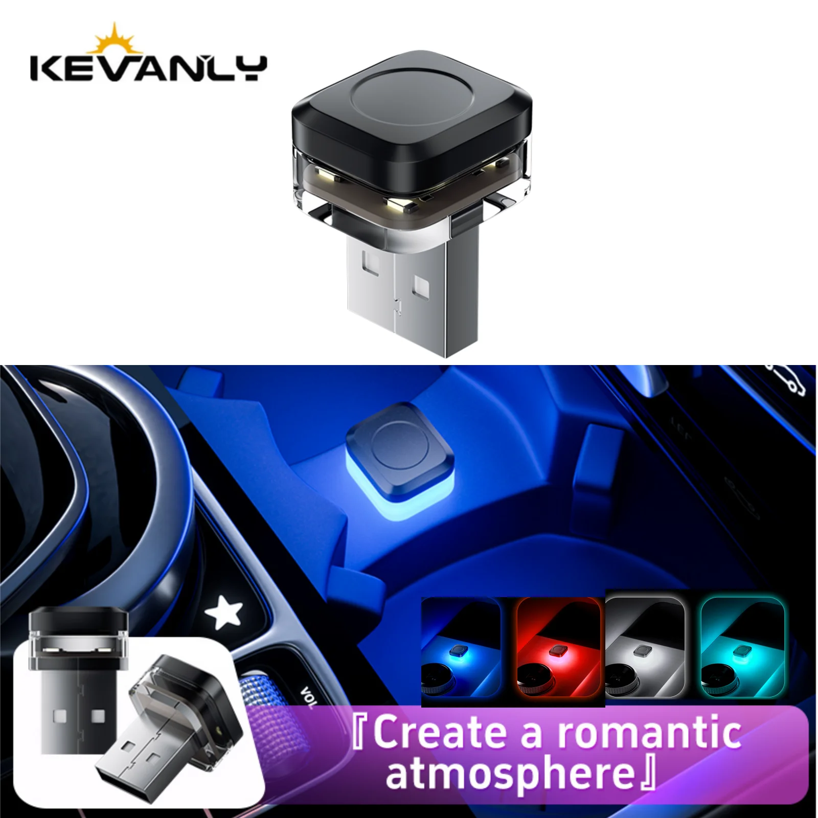 1x Auto USB LED-lamp Sfeerlamp - Car Interior Led Strip App Control recensie en prijs
