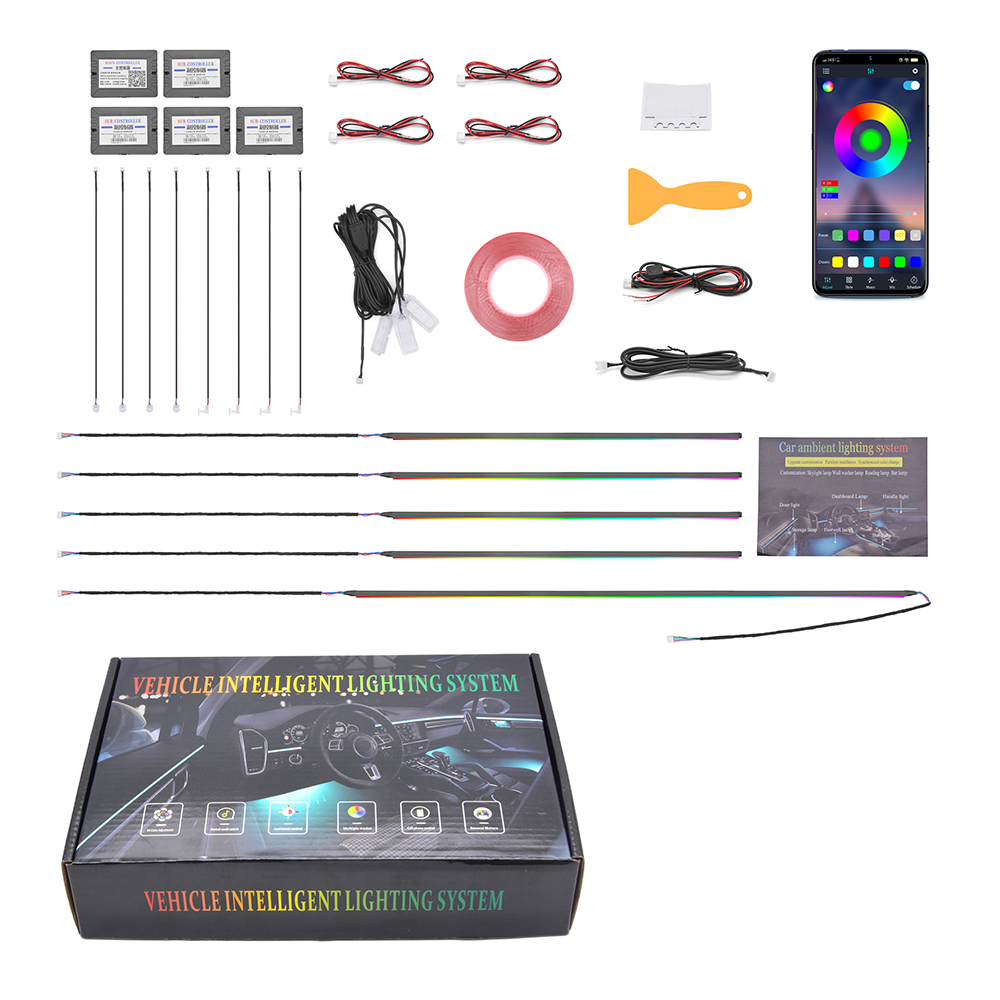 Hotselling auto-ambianceverlic - Car Ambient Lighting 18 In 1 recensie en prijs