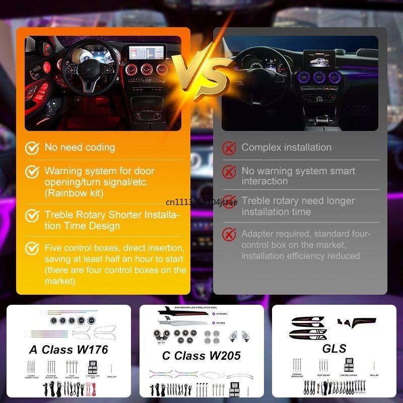 LED Dynamische Sfeerverlichtin - Car Ambient Lighting 64 Color recensie en prijs