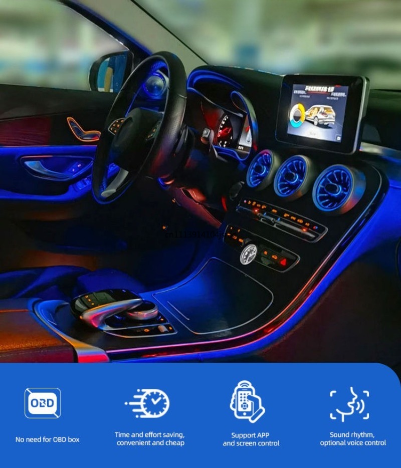 LED Dynamische Sfeerverlichtin - Car Ambient Lighting 64 Color recensie en prijs