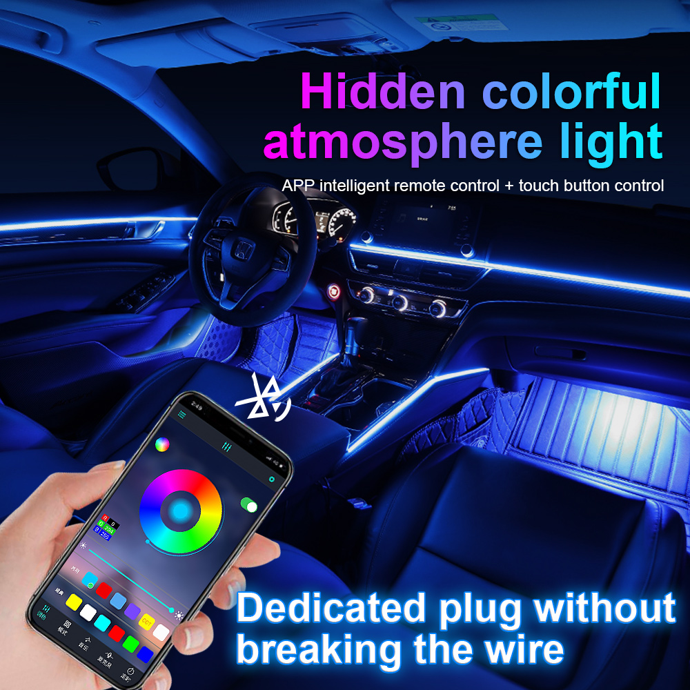 110Cm/75Cm/35Cm Rgb 64 Kleur L - Car Dashboard Light Fiber Optic recensie en prijs