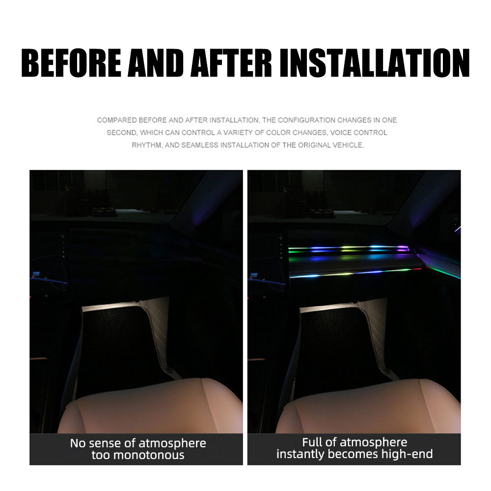 Universele Symfonie Auto Omgev - Car Interior Led Strip App Control recensie en prijs