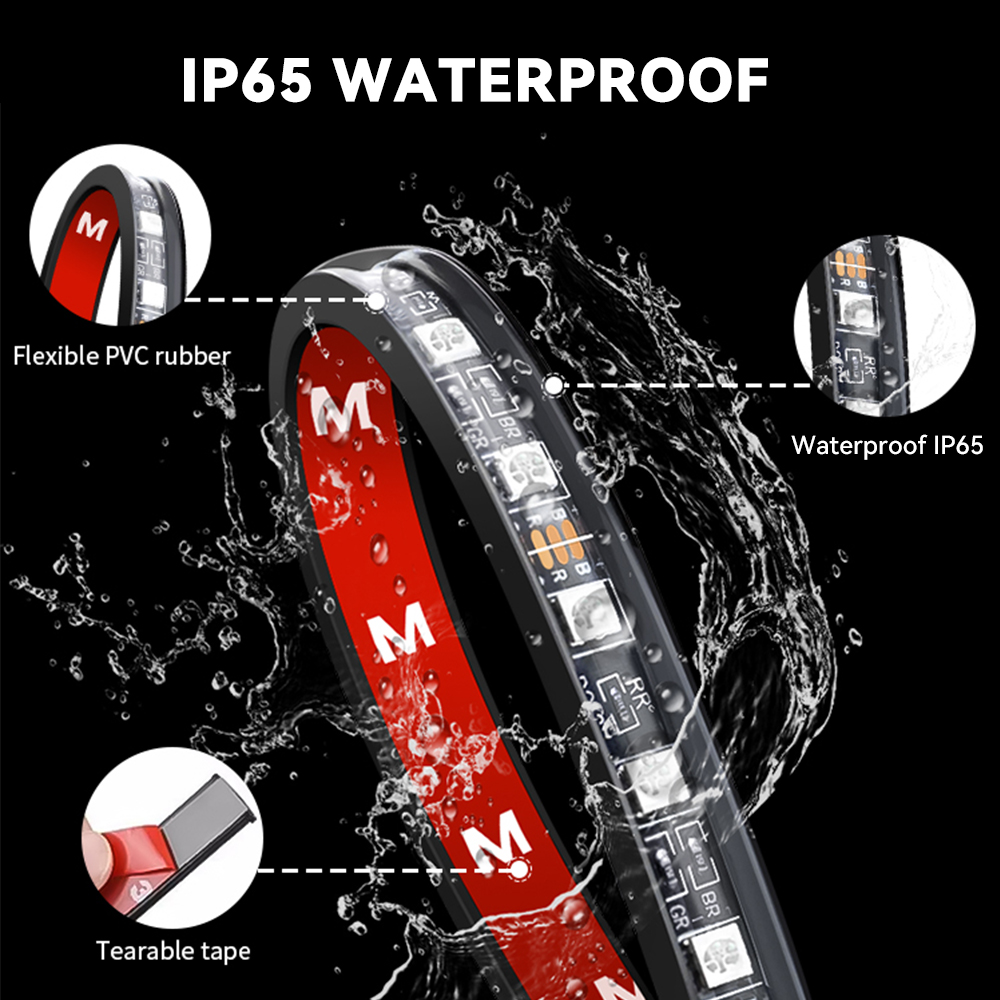 LED Motor Auto Sfeer Voetlicht - Car Led Strip 12V Waterproof recensie en prijs