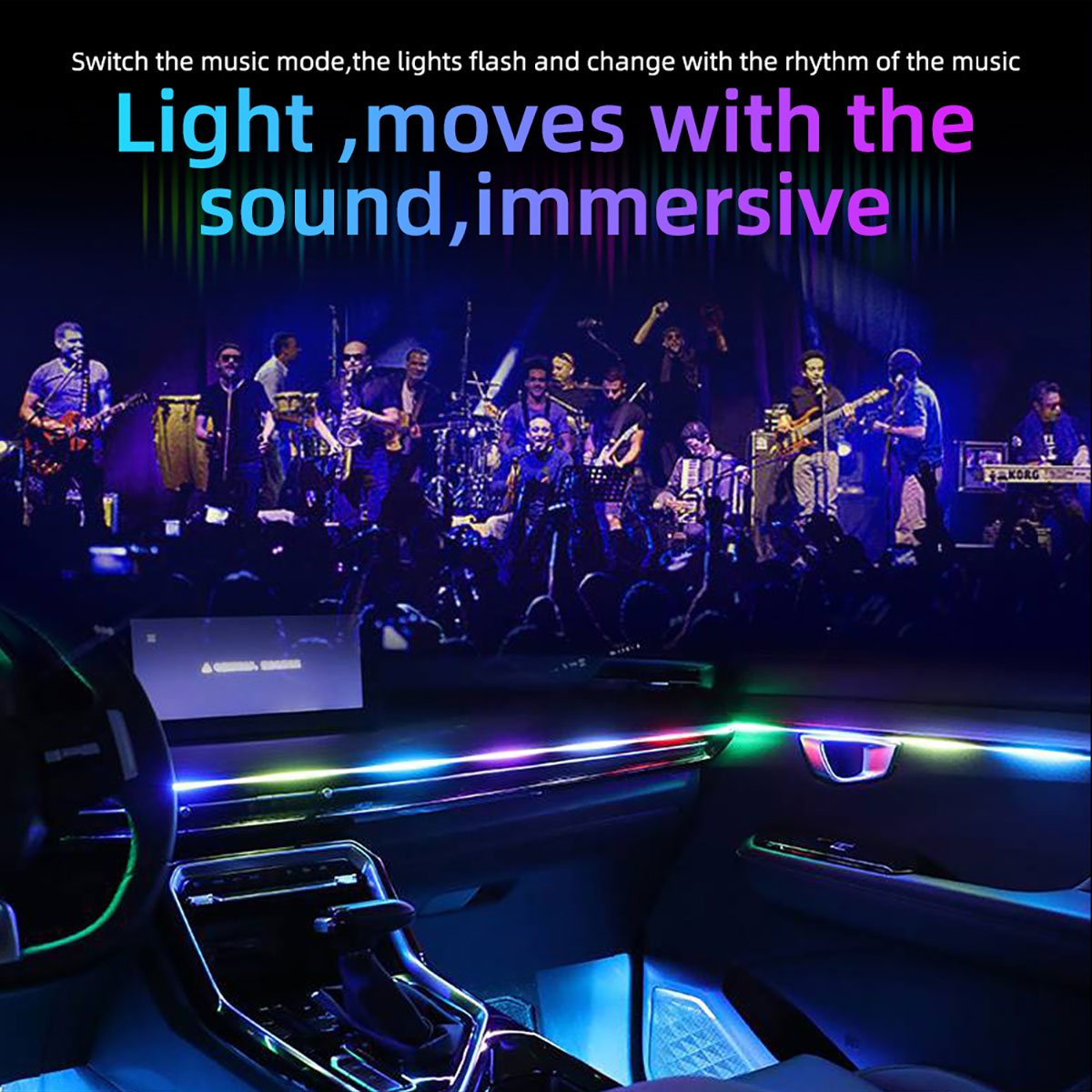 6/10 in 1 Auto Led Omgevingsve - Car Ambient Light Kit With Remote recensie en prijs