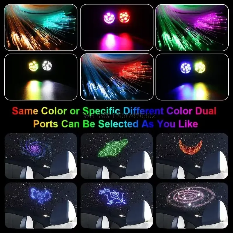 wmwmnu 16W RGBW Twinkle Fiber  - Car Roof Star Light Fiber Optic recensie en prijs