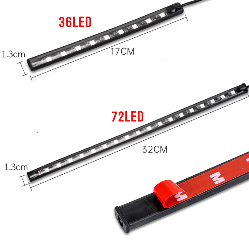 APP LED Motor Auto Sfeer Voetl - Car Led Strip 12V Waterproof recensie en prijs