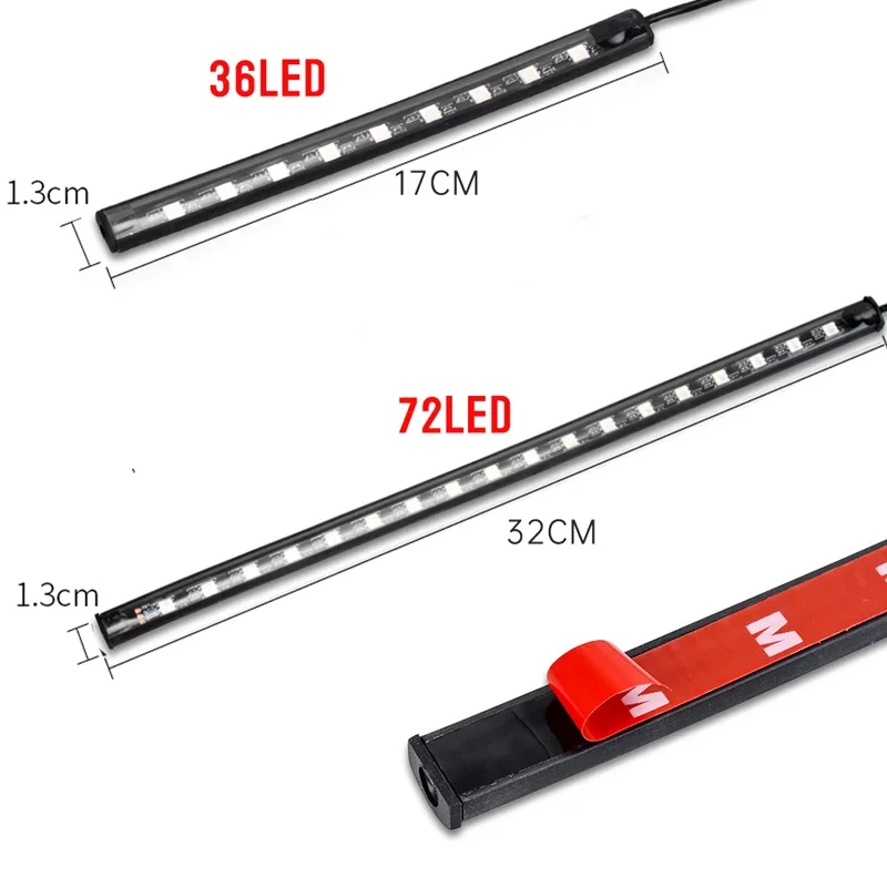 Motor Auto 12 stks RGB APP LED - Car Led Strip 12V Waterproof recensie en prijs