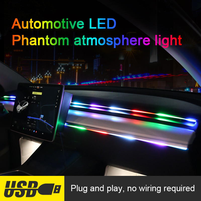 2in1 110Cm & 35 Cm Led Strip S - Car Dashboard Light Fiber Optic recensie en prijs