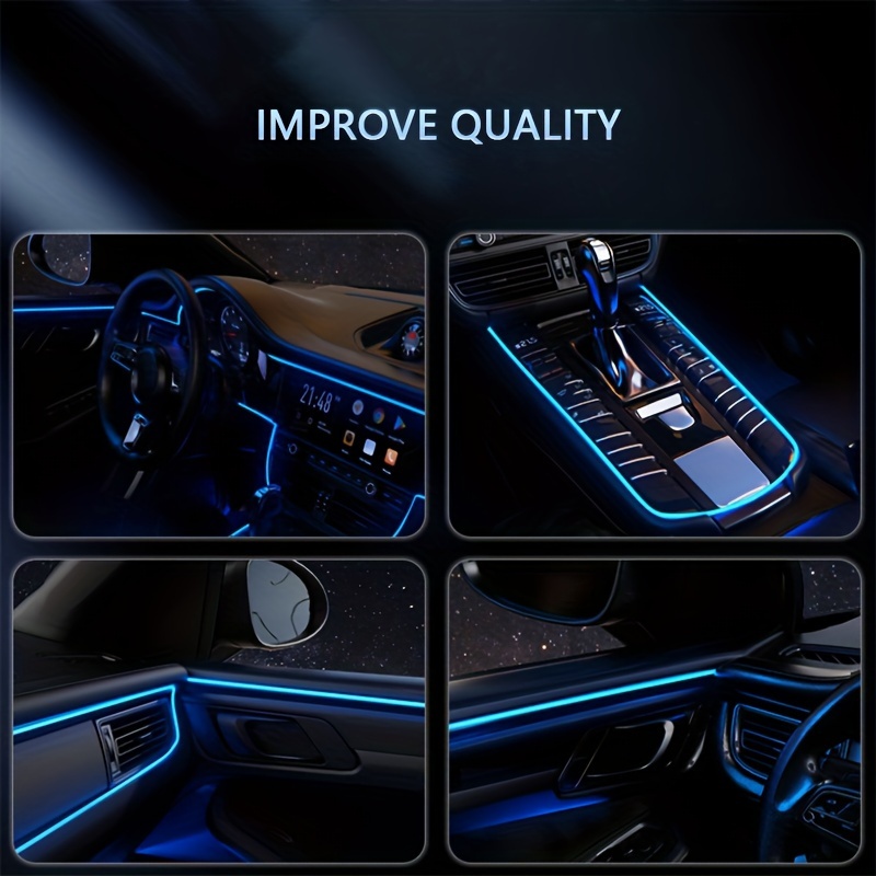 5 in 1 Auto-interieur LED Omge - Car Ambient Light Fiber Optic 6M recensie en prijs