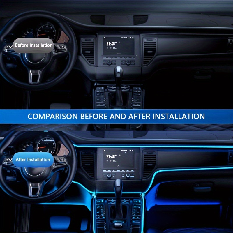 5 in 1 Auto-interieur LED Omge - Car Ambient Light Fiber Optic 6M recensie en prijs