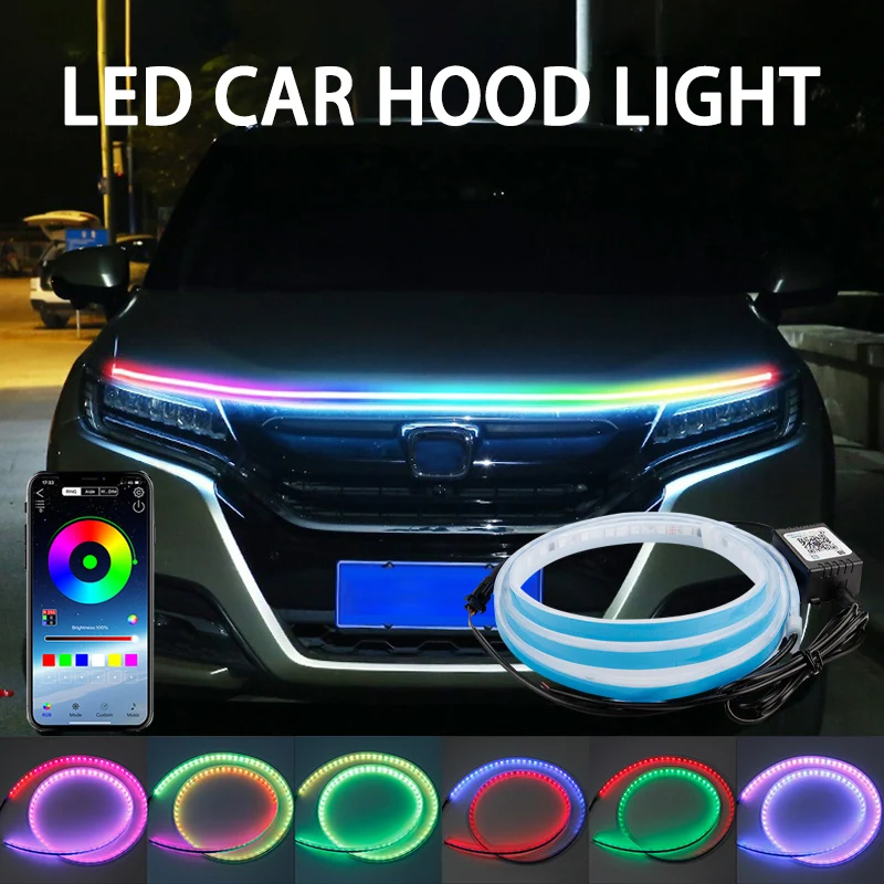 120/150/180cm Autokap Decorati - Car Led Strip 12V Waterproof recensie en prijs