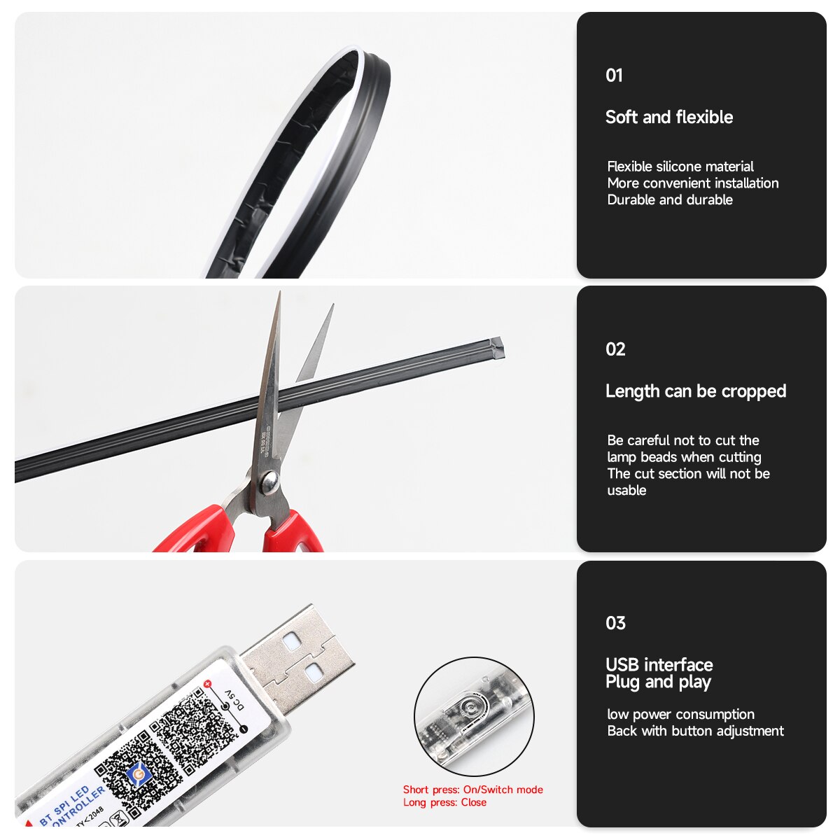 Auto USB 64 Kleuren Acrylstrip - Car Interior Led Strip App Control recensie en prijs