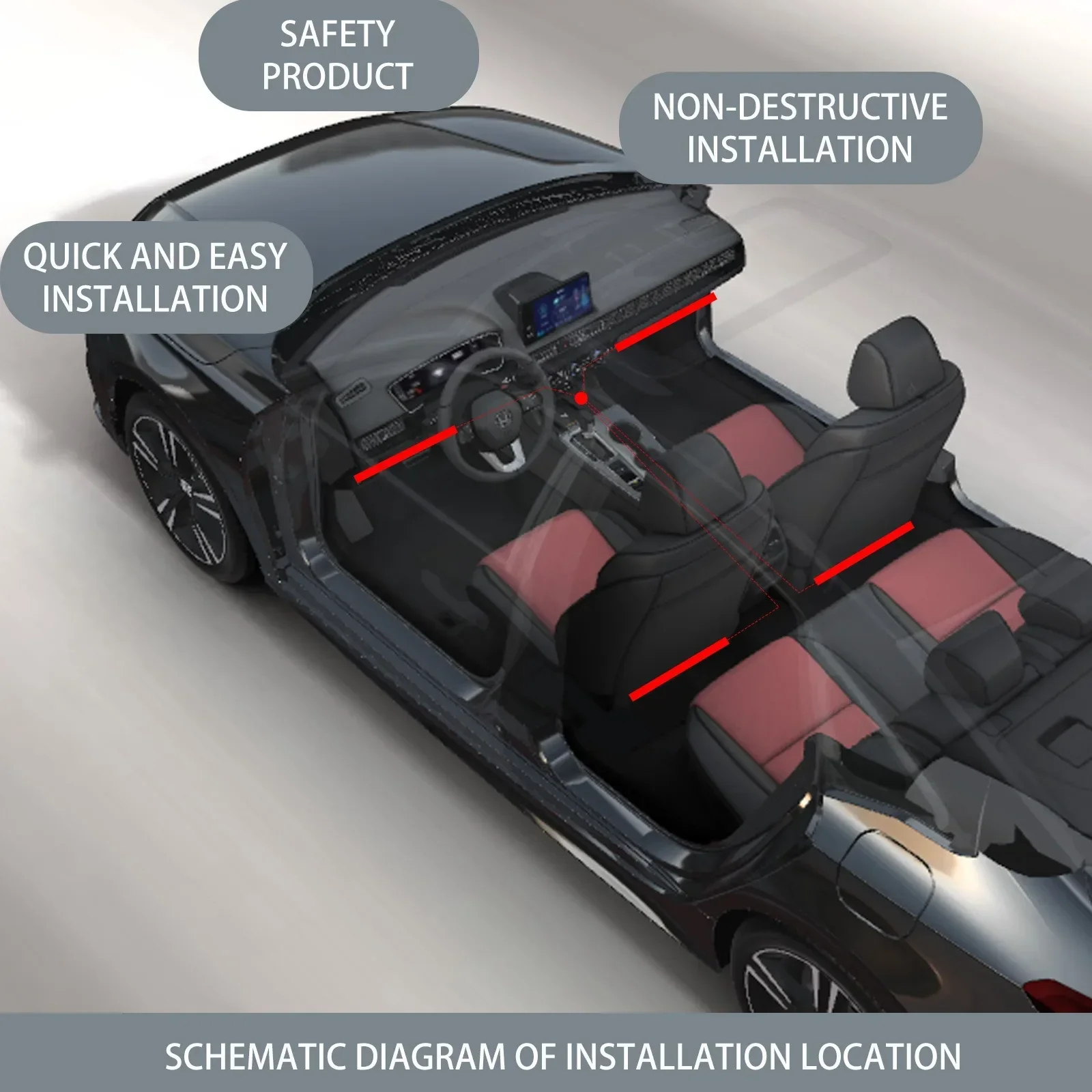 Auto LED voetenruimte sfeerver - Car Ambient Light Sound Activated recensie en prijs