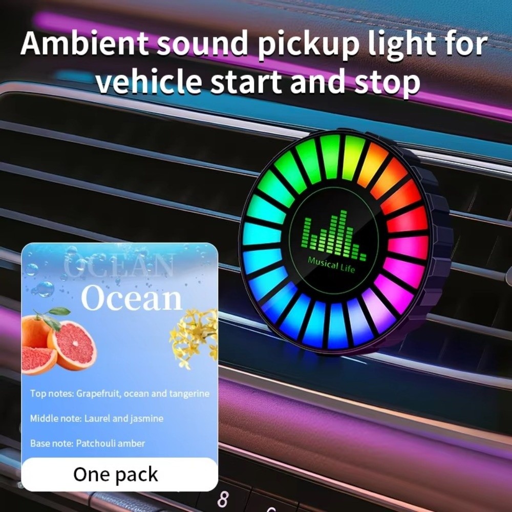 Oplaadbare auto-ambientelamp m - Car Ambient Light Sound Activated recensie en prijs