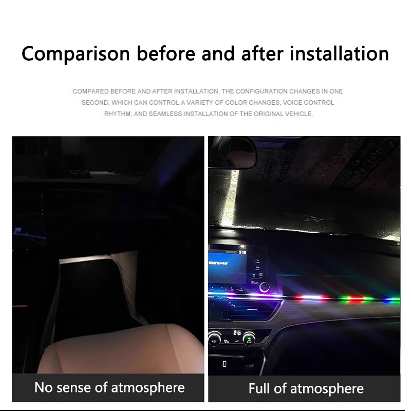Kleurrijke LED Auto-interieur  - Car Ambient Light Kit With Remote recensie en prijs